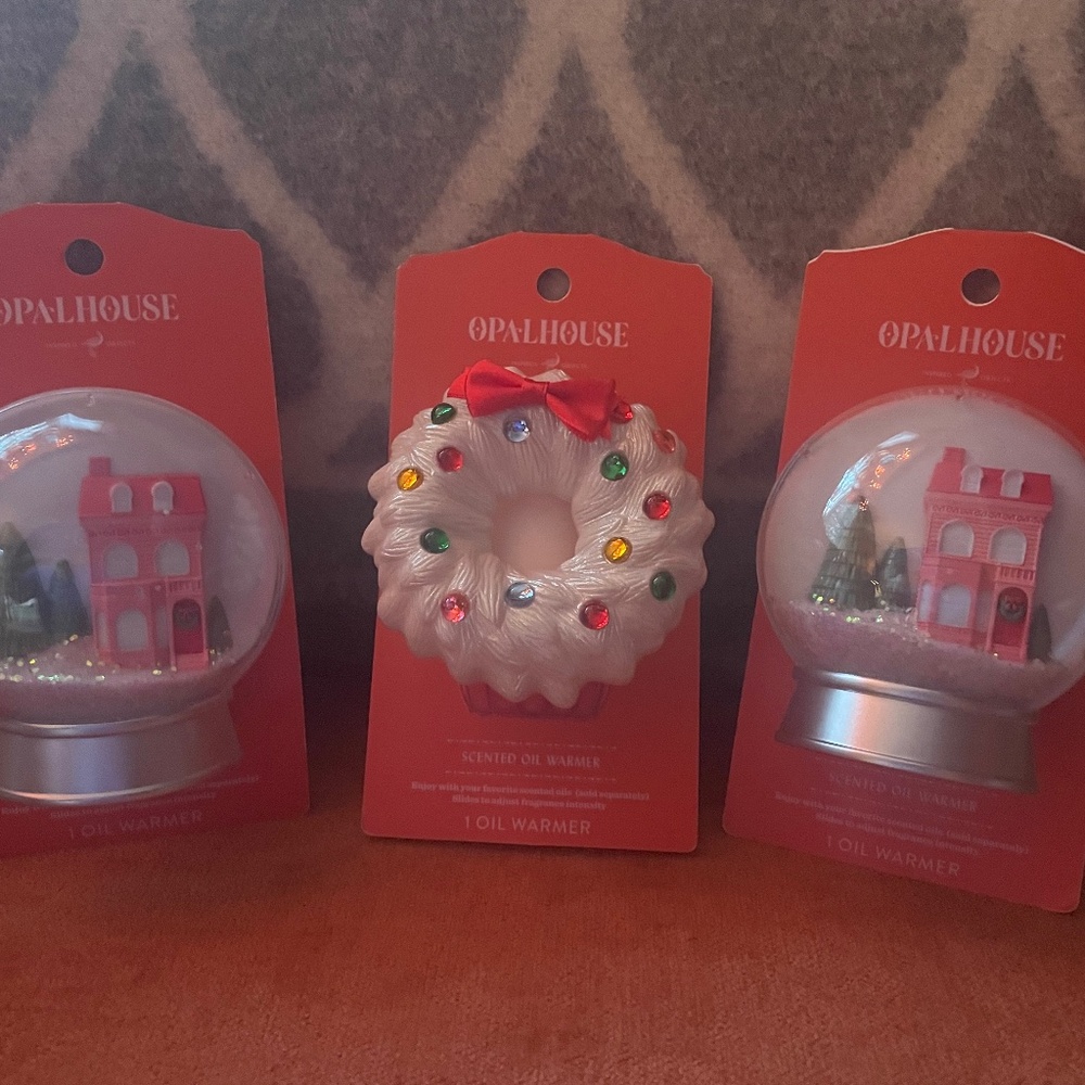 Set of 3 OPALHOUSE Holiday Oil Warmers